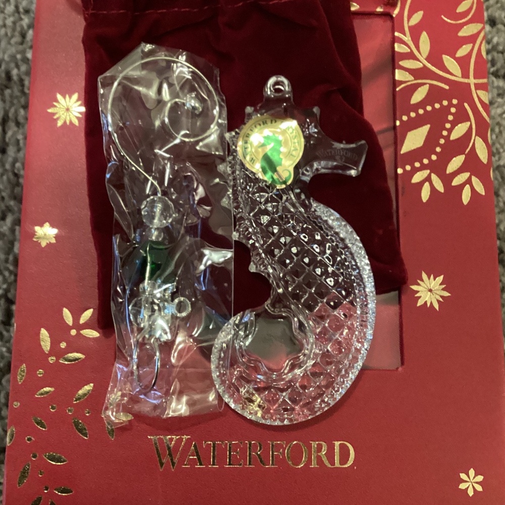 Waterford Crystal Ornament 2016 Seahorse